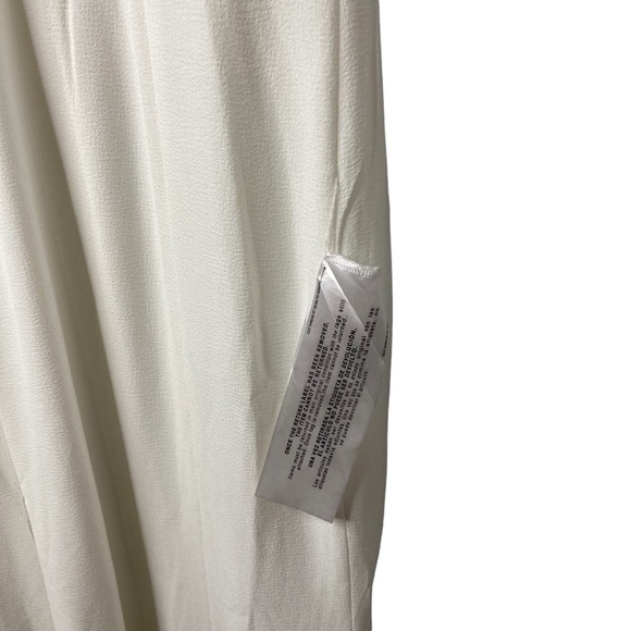 Dress The Population Estella Dress Gown Leg Slit White Size Medium Bridal Prom - Picture 10 of 14